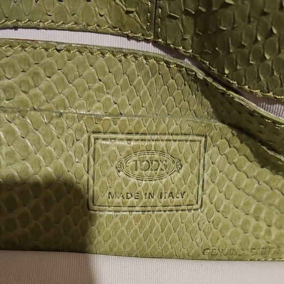 Tod's Yellow Python Hand Bag - Picture 2 of 13